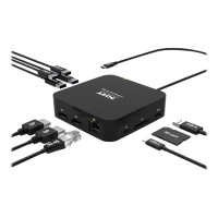 PORT connect USB-C 2X4K TRAVEL - Dockingstation - USB-C 3.1 Gen 2 - 2 x DP - GigE