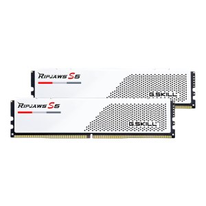 G.Skill Ripjaws S5 - DDR5 - Kit - 32 GB: 2 x 16 GB - DIMM 288-PIN - 5600 MHz / PC5-44800 - CL40 - 1.2 V - ungepuffert - non-ECC - Mattes Weiß