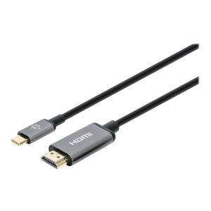 Manhattan USB-C to HDMI Cable, 4K@30Hz, 2m, Black, Male...