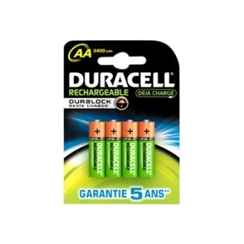 Duracell PreCharged - Batterie 4 x AA-Typ - NiMH - (wiederaufladbar) - 2400 mAh