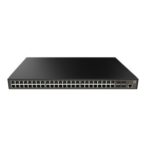 LevelOne GEL-5271 - Switch - L2+ - managed - 48 x 10/100/1000 + 4 x Gigabit SFP