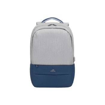 Riva Case 75 series 7567 - Notebook-Rucksack - 43.9 cm (17.3") - Grau, dunkelblau