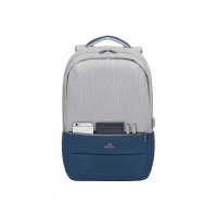 Riva Case 75 series 7567 - Notebook-Rucksack - 43.9 cm (17.3") - Grau, dunkelblau