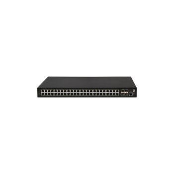 LevelOne Switch 48x GE GTL-5291 4x10GSFP+19" - Switch - 1 Gbps