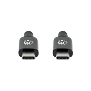 Manhattan USB-C to USB-C Cable, 3m, Active, Male to Male, Black, 10 Gbps (USB 3.2 Gen2 aka USB 3.1)