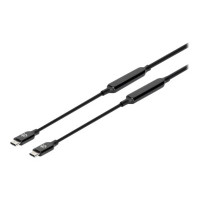 Manhattan USB-C to USB-C Cable, 3m, Active, Male to Male, Black, 10 Gbps (USB 3.2 Gen2 aka USB 3.1)