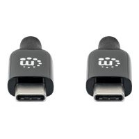 Manhattan USB-C to USB-C Cable, 3m, Active, Male to Male, Black, 10 Gbps (USB 3.2 Gen2 aka USB 3.1)