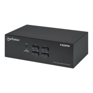 Manhattan HDMI KVM Switch 4-Port, 4K@30Hz, USB-A/3.5mm...