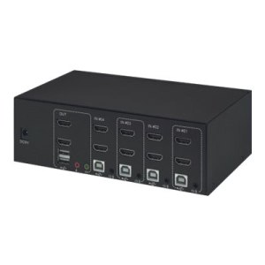 Manhattan HDMI KVM Switch 4-Port, 4K@30Hz, USB-A/3.5mm...