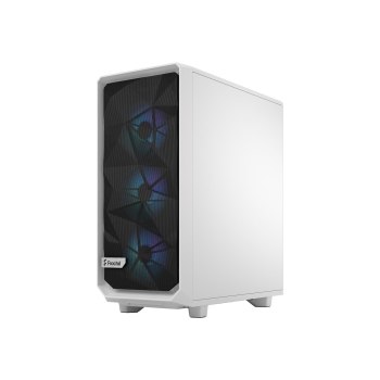 Fractal Design Meshify Meshify 2 Compact - Mid tower - ATX - Seitenteil mit Fenster (gehärtetes Glas) - keine Spannungsversorgung (ATX) - White TG Clear Tint - USB/Audio