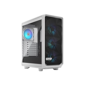 Fractal Design Meshify Meshify 2 Compact - Mid tower - ATX - Seitenteil mit Fenster (gehärtetes Glas) - keine Spannungsversorgung (ATX) - White TG Clear Tint - USB/Audio