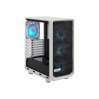 Fractal Design Meshify Meshify 2 Compact - Mid tower - ATX - Seitenteil mit Fenster (gehärtetes Glas) - keine Spannungsversorgung (ATX) - White TG Clear Tint - USB/Audio