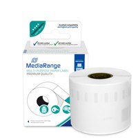 MEDIARANGE Universal-Papieretiketten - für/ersetzt Dymo 99014/S0722430 - permanent haftend - 54x101mm - 220 Stück - schwarz auf weiß - Weiß - Papier - Dauerhaft - Rechteck - Dymo LabelWriter 450 - 450 Duo - 450 Turbo - 450 Twin Turbo - 4XL - SE450 - 5,4 c