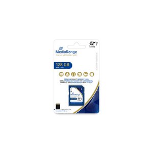 MEDIARANGE MR969 - 128 GB - SDXC - Classe 10 - UHS-I - 80...