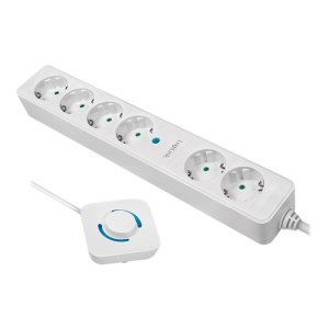 LogiLink Multipresa - corrente alternata 230 V - 3500 Watt - connessioni di uscita: 6 (6 x potenza CEE 7/3)