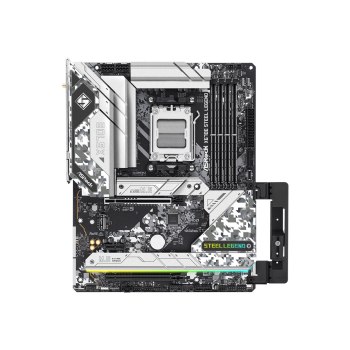 ASRock X670E Steel Legend - Motherboard - ATX - Socket AM5 - AMD X670E Chipsatz - USB 3.2 Gen 1, USB 3.2 Gen 2, USB-C 3.2 Gen2, USB-C 3.2 Gen 2x2 - Bluetooth, Gigabit LAN, 2.5 Gigabit LAN, Wi-Fi 6 - Onboard-Grafik (CPU erforderlich)