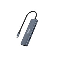 Equip USB-C 5-in-1 multifunction adapter - HDMI - USB 3.2 Gen1 - 100W USB PD - USB 3.2 Gen 1 (3.1 Gen 1) Type-C - HDMI - USB 3.2 Gen 1 (3.1 Gen 1) Type-A - USB 3.2 Gen 1 (3.1 Gen 1) Type-C - 5000 Mbit/s - 4096 x 2160 Pixels - Black - Gray - Aluminum