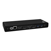 V7 UCDDS-1E - Dockingstation - USB-C / USB 3.0 - 2 x HDMI, 2 x DP - GigE