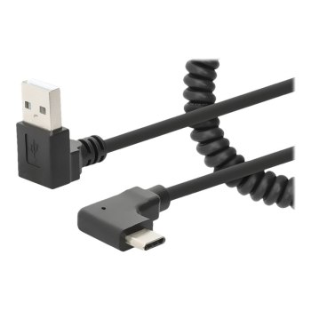 Manhattan USB-C to USB-A Cable, 1m, Male to Male, Black, 480 Mbps (USB 2.0)