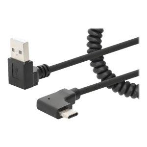 Manhattan USB-C to USB-A Cable, 1m, Male to Male, Black, 480 Mbps (USB 2.0)