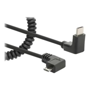 Manhattan USB-C to Micro-USB Cable, 1m, Male to Male, Black, 480 Mbps (USB 2.0)