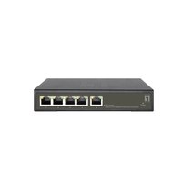 LevelOne Hilbert 5-Port Gigabit PoE Smart Lite Switch - 802.3at/af PoE - 4 PoE Ausgänge - 60W PoE-Leistungsbudget - Managed - L2 - Gigabit Ethernet (10/100/1000) - Vollduplex - Power over Ethernet (PoE)