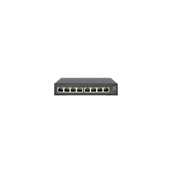 LevelOne Hilbert 8-Port Gigabit PoE Smart Lite Switch - 802.3at/af PoE - 8 PoE Ausgänge - 112.8W PoE-Leistungsbudget - Managed - L2 - Gigabit Ethernet (10/100/1000) - Vollduplex - Power over Ethernet (PoE)