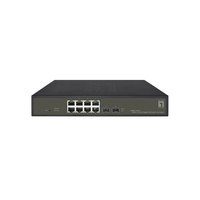 LevelOne Hilbert 10-Port Gigabit PoE Smart Lite Switch - 8 PoE Ausgänge - 2 x Gigabit SFP - 802.3at/af PoE - 130W PoE-Leistungsbudget - Managed - L2 - Gigabit Ethernet (10/100/1000) - Vollduplex - Power over Ethernet (PoE)