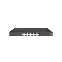 LevelOne Hilbert 26-Port Gigabit Smart Lite Switch - 24 x Gigabit RJ45 - 2 x Gigabit SFP - Managed - L2 - Gigabit Ethernet (10/100/1000) - Vollduplex - Rack-Einbau