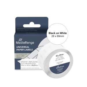 MEDIARANGE Etichette di carta comp. Dymo 28x89mm 130...