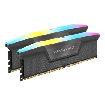 CORSAIR Vengeance RGB - DDR5 - Kit - 32 GB: 2 x 16 GB - DIMM 288-PIN - 5200 MHz / PC5-41600 - CL40 - 1.25 V - on-die ECC - Cool Gray