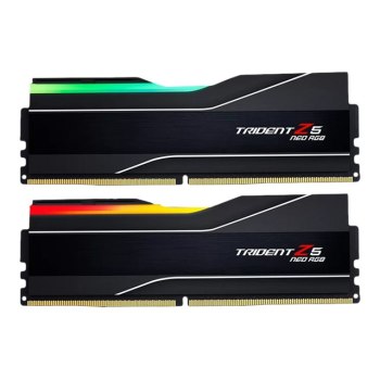 G.Skill Trident Z5 Neo RGB - DDR5 - Kit - 64 GB: 2 x 32 GB - DIMM 288-PIN - 6000 MHz / PC5-48000 - CL30 - 1.4 V - ungepuffert - non-ECC - mattschwarz