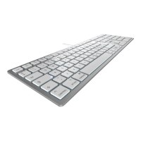 CHERRY KC 6000 SLIM - Tastatur - USB - Nordisch - Tastenschalter: CHERRY SX - Silber