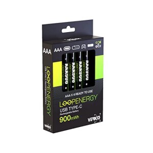 Verico LoopEnergy Li-Ion battery AAA900 USB-C 4-pack...