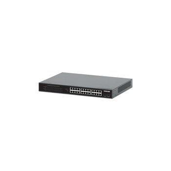 Intellinet 24-Port Gigabit Ethernet PoE+ Switch mit 2 SFP-Ports PoE+/PoE-konform - Switch - 1 Gbps