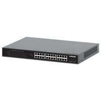 Intellinet 24-Port Gigabit Ethernet PoE+ Switch mit 2 SFP-Ports PoE+/PoE-konform - Switch - 1 Gbps