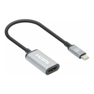 Manhattan USB-C to HDMI Cable, 4K@60Hz, 5 Gbps (USB 3.2 Gen1 aka USB 3.0)