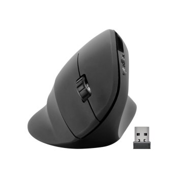 SPEEDLINK PIAVO - Mouse verticale - ergonomico - per destrorsi - ottico - 5 pulsanti - senza fili - 2,4 GHz - ricevitore wireless (USB)