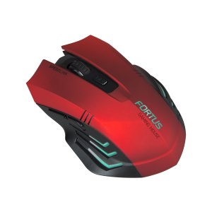 SPEEDLINK FORTUS Gaming - Maus - ergonomisch - Für Rechtshänder - optisch - 5 Tasten - kabellos - 2.4 GHz - kabelloser Empfänger (USB)