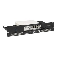 Rackmount.IT RM-DE-T1 - Kit di montaggio per dispositivi di rete - Montabile su rack - Nero intenso (RAL 9005) - 2U - 48,3 cm (19") - per VMware SD-WAN Edge 610, 620, 640, 680