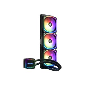 Enermax Aquafusion ADV series ELC-AQFA360-SQA - Prozessor-Flüssigkeitskühlsystem - 360 mm cpu-Flüssigkeitskühler - (für: LGA1366, AM3+, LGA2011, FM1, FM2+, LGA2011-3, AM4, LGA2066, LGA1200, LGA1700, AM5, LGA115x Socket)