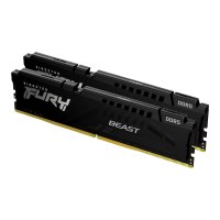 Kingston FURY Beast - DDR5 - Kit - 64 GB: 2 x 32 GB - DIMM 288-PIN - 5200 MHz / PC5-41600 - CL36 - 1.25 V - ungepuffert - on-die ECC - Schwarz