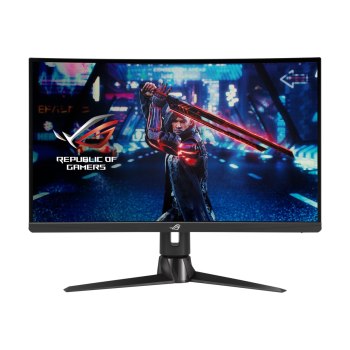 ASUS ROG Strix XG27AQV - LED-Monitor - Gaming - gebogen - 68.47 cm (27") - 2560 x 1440 WQHD @ 165 Hz - Fast IPS - 400 cd/m² - 1000:1 - DisplayHDR 400 - 1 ms - 2xHDMI, DisplayPort - Schwarz