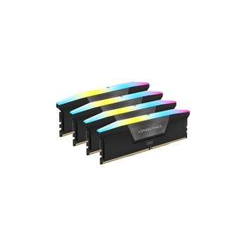 CORSAIR Vengeance RGB - DDR5 - Kit - 64 GB: 4 x 16 GB - DIMM 288-PIN - 6200 MHz / PC5-49600 - CL32 - 1.4 V - ungepuffert - Schwarz