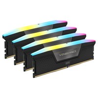 CORSAIR Vengeance RGB - DDR5 - Kit - 64 GB: 4 x 16 GB - DIMM 288-PIN - 6200 MHz / PC5-49600 - CL32 - 1.4 V - ungepuffert - Schwarz