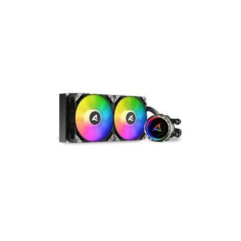 Sharkoon S80 RGB - All-in-One Liquid Cooler - 12 cm - 600 RPM - 2000 RPM - 35 dB - 131.93 m³/h