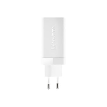 Varta - Netzteil - 65 Watt - 3.25 A - PD, QC 3.0 - 3 Ausgabeanschlussstellen (USB, 2 x USB-C)