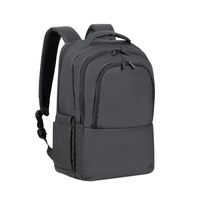 Rivacase Tegel. Rucksack-Typ: Lässiger Rucksack, Produkthauptfarbe: Schwarz, Stil: Urban. Nachhaltigkeitszertifikate: Global Recycled Standard (GRS). Breite: 290 mm, Tiefe: 190 mm, Höhe: 445 mm. Material: Polyester, Angaben zum Material: RPET Laminated po