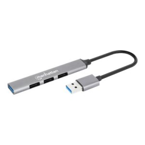 Manhattan - Hub - 4-Port - 3 x USB 2.0 + 1 x USB 3.2 Gen 1 - Desktop