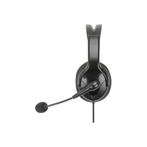 Manhattan Mono Over-Ear Headset (USB), Reversible Microphone Boom (padded)